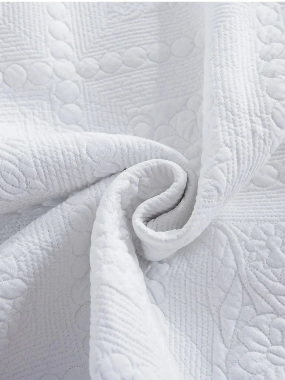 3 PIECE 100% COTTON OVERSIZED LIGHTWEIGHT QUILT BEDSPREAD SET